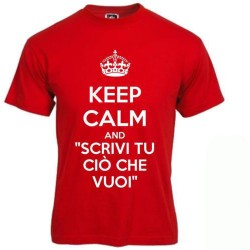 T-shirt Keep Calm personalizzata